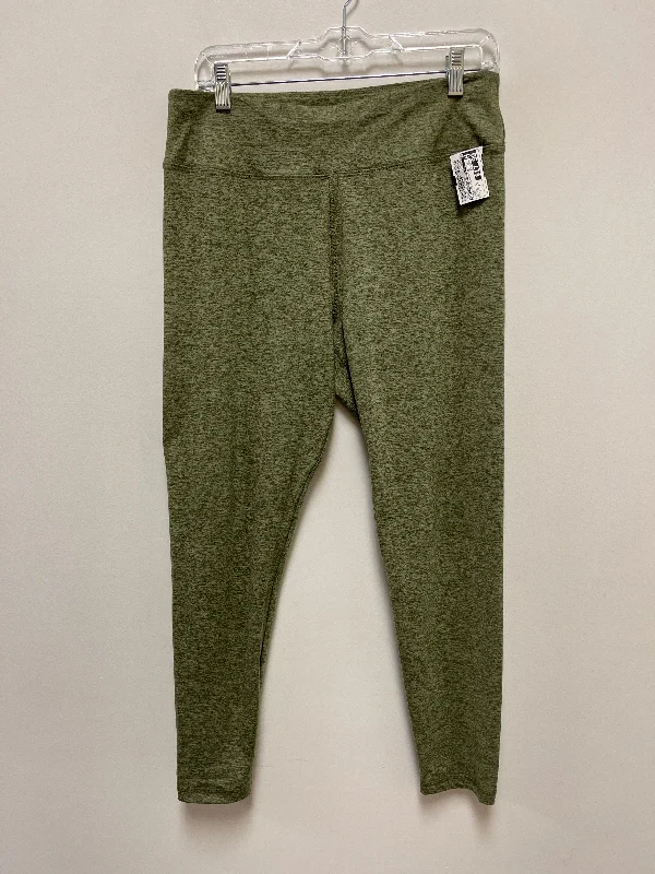 Green Athletic Leggings Soft Surroundings, Size Petite  M