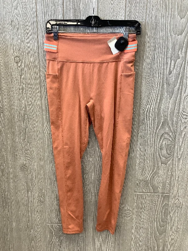 Orange Athletic Leggings Fabletics, Size M