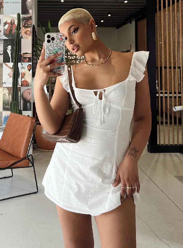 Besiana Mini Dress White