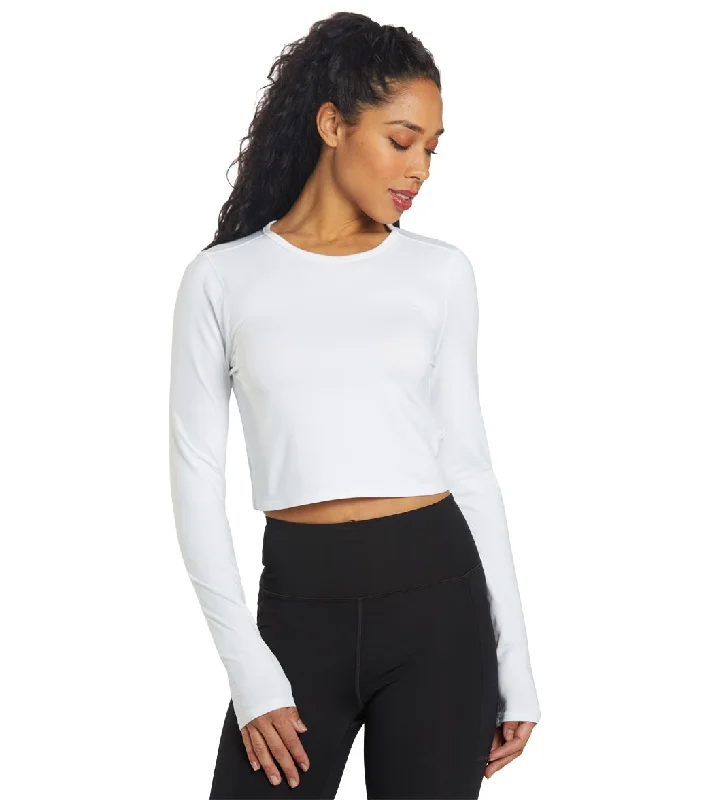 Girlfriend Collective RESET Cropped Long Sleeve Ivory