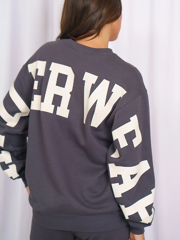 Unisex Collegiate Sweater - Charcoal