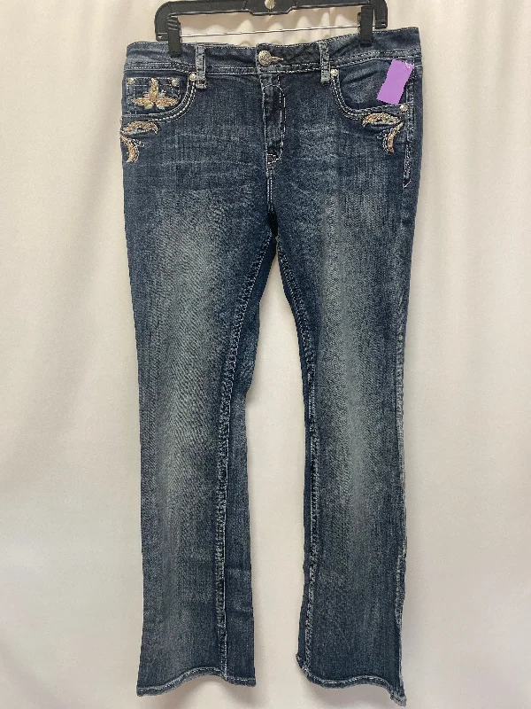 Blue Denim Jeans Boot Cut Grace, Size 16