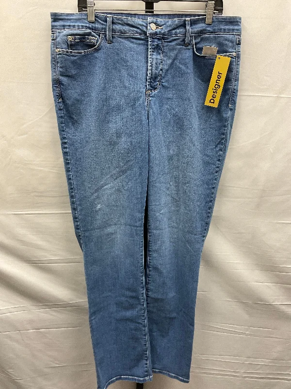 Blue Denim Jeans Designer Not Your Daughters Jeans, Size 16