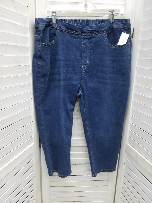 Blue Denim Jeans Jeggings Shein, Size 2x