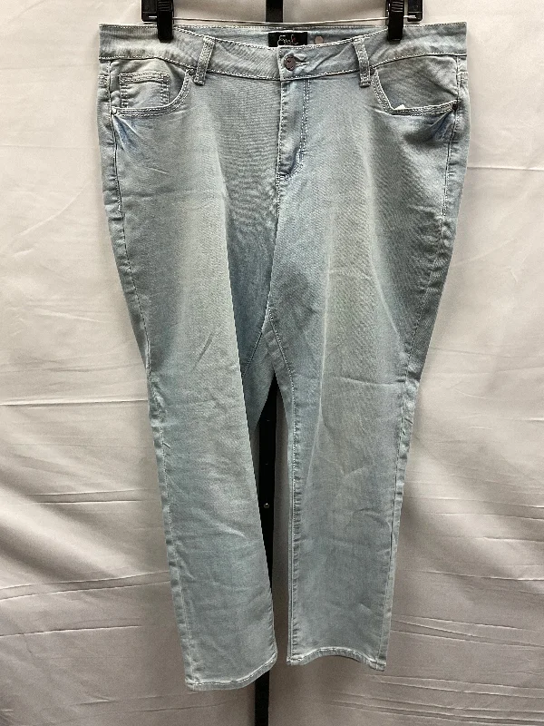 Blue Denim Jeans Skinny Earl Jean, Size 16