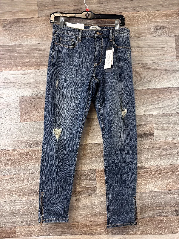 Blue Denim Jeans Straight Banana Republic, Size 8