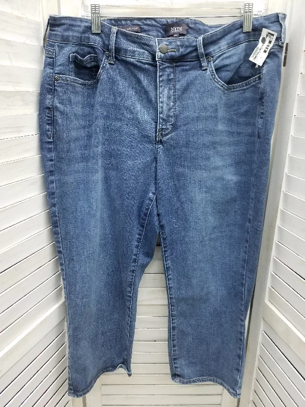 Blue Denim Jeans Straight Clothes Mentor, Size 18