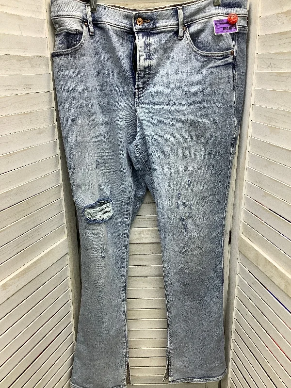 Blue Denim Jeans Straight Express, Size 16