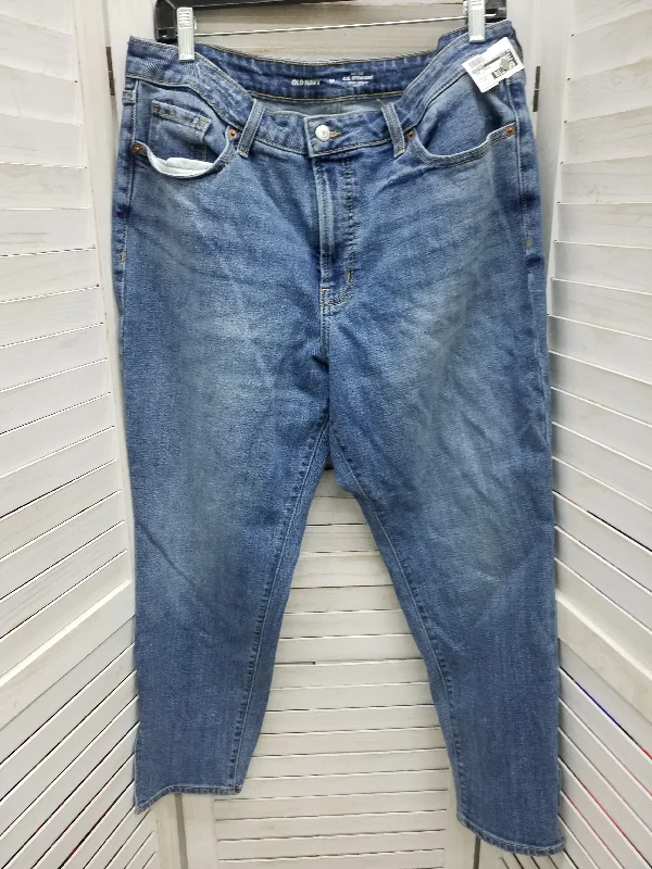 Blue Denim Jeans Straight Old Navy, Size 14