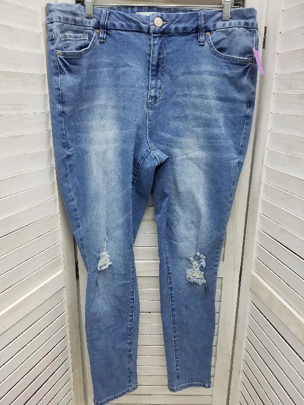 Blue Denim Jeans Straight Ymi, Size 16