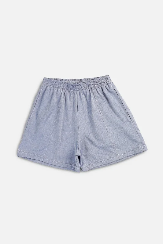 Unisex Rework Oxford Boxer Shorts - XS