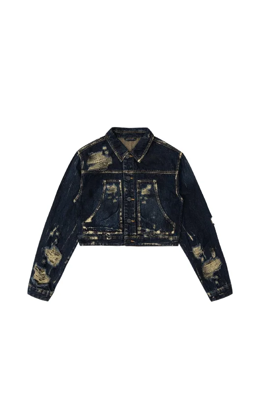 Carpenter Fashion Jean Jacket - 1920 Blue