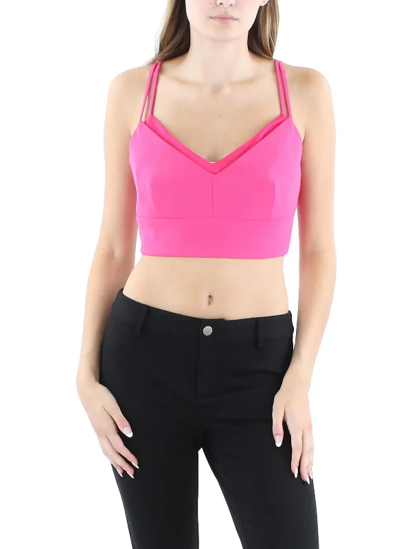 Julia Womens Solid Polyester Bralette