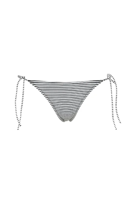 Women's Lilly Bikini Bottom In Stripe Seersucker