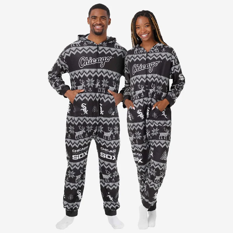 Chicago White Sox Ugly Pattern One Piece Pajamas