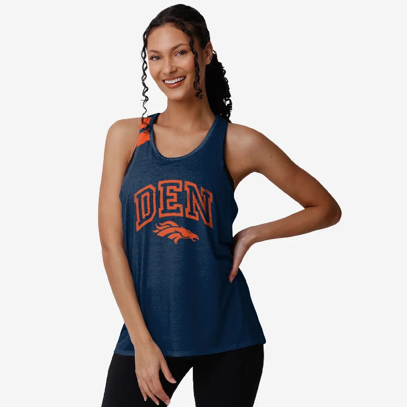 Denver Broncos Womens Team Twist Sleeveless Top