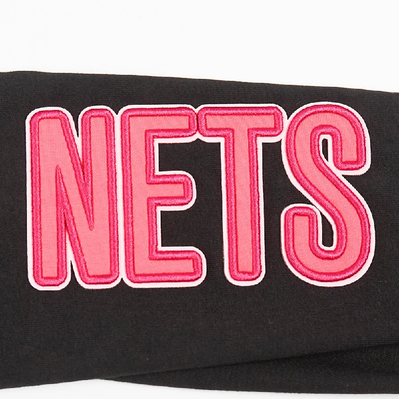 NBA BROOKLYN NETS PINK CLOUD WOMEN'S JERSEY LEGGING (BLACK)