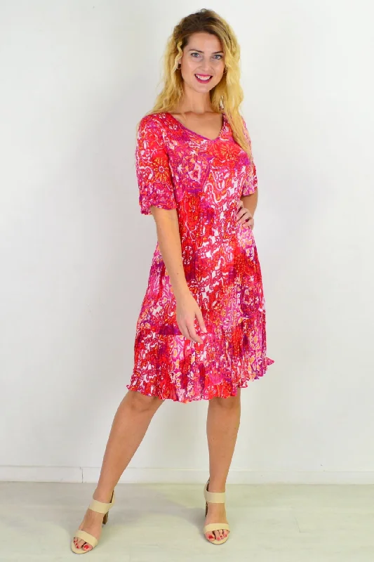 Everyday Fun Crinkle Tunic Shift Dress