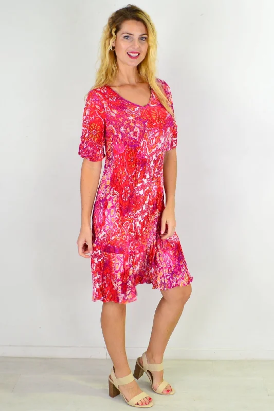 Everyday Fun Crinkle Tunic Shift Dress