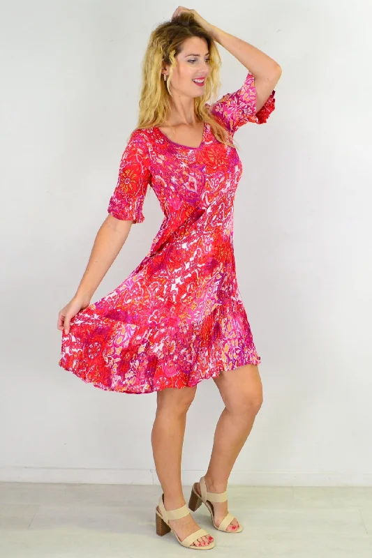 Everyday Fun Crinkle Tunic Shift Dress