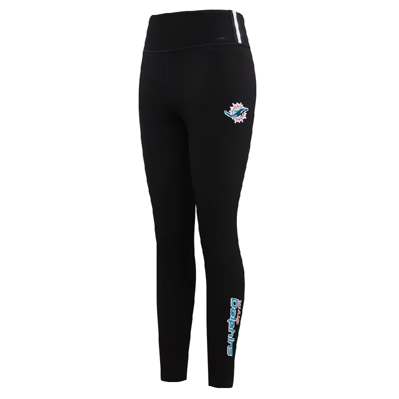 NFL MIAMI DOLPHINS CLASSIC WOMEN'S JERSEY LEGGING (BLACK)