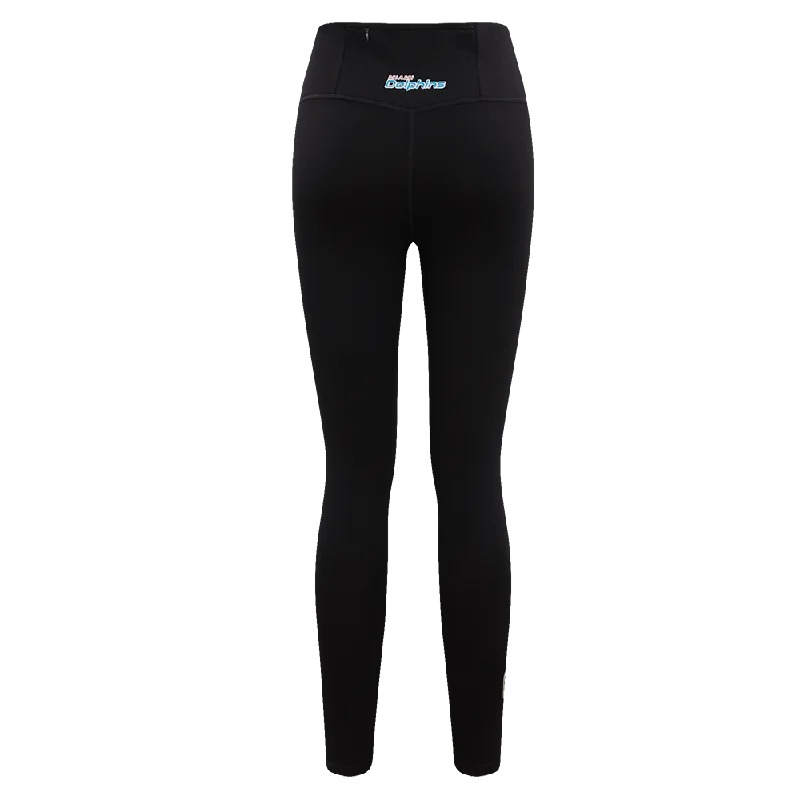 NFL MIAMI DOLPHINS CLASSIC WOMEN'S JERSEY LEGGING (BLACK)