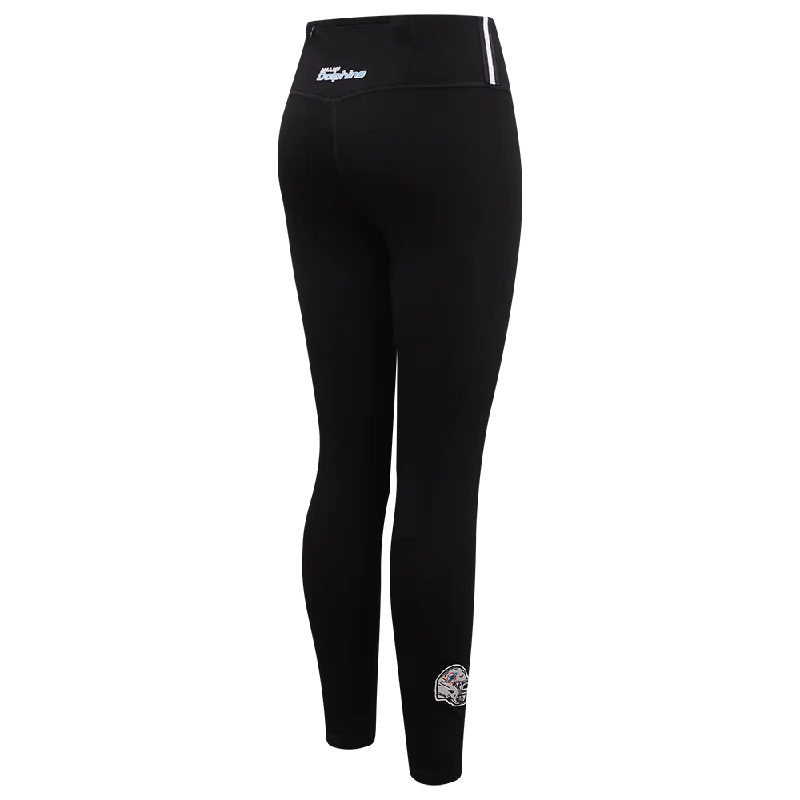 NFL MIAMI DOLPHINS CLASSIC WOMEN'S JERSEY LEGGING (BLACK)