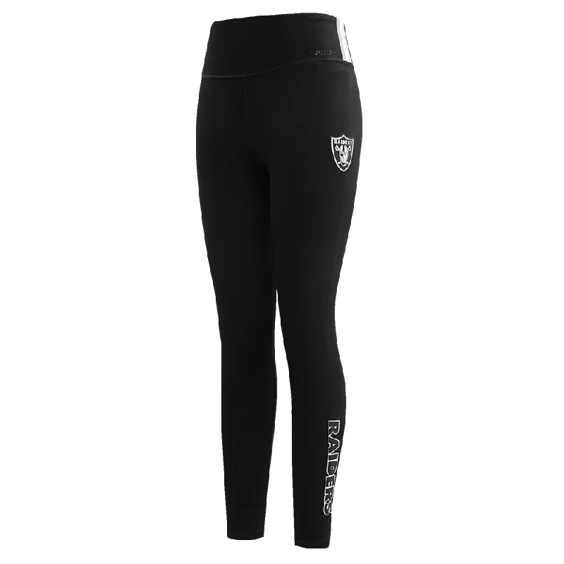 NFL LAS VEGAS RAIDERS CLASSIC WOMEN'S JERSEY LEGGING (BLACK)