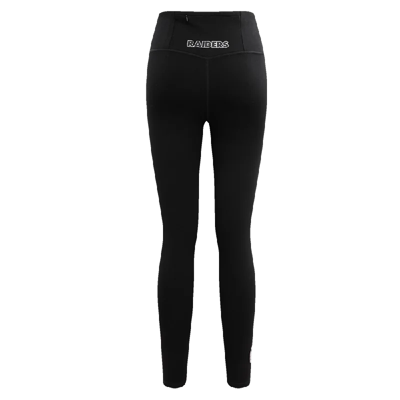 NFL LAS VEGAS RAIDERS CLASSIC WOMEN'S JERSEY LEGGING (BLACK)