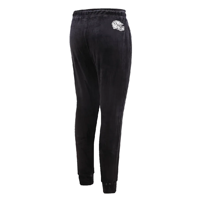 NFL LAS VEGAS RAIDERS CLASSIC WOMEN'S VELOUR JOGGER (BLACK)