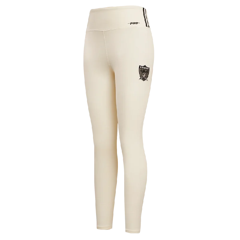 NFL OAKLAND RAIDERS RETRO CLASSIC WOMEN'S JERSEY LEGGING (EGGSHELL)