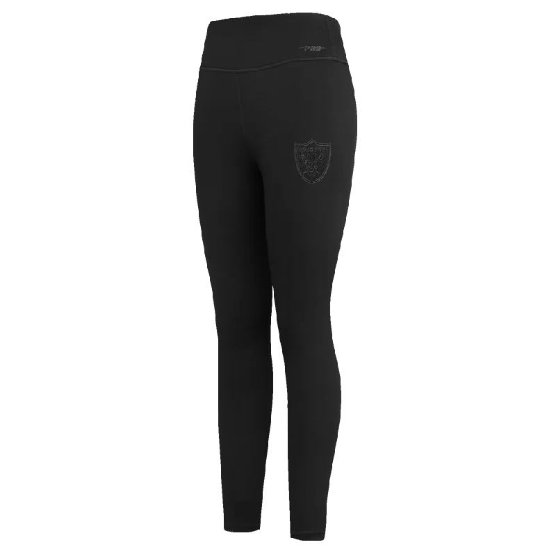 NFL LAS VEGAS RAIDERS NEUTRAL WOMEN'S JERSEY LEGGING (BLACK)