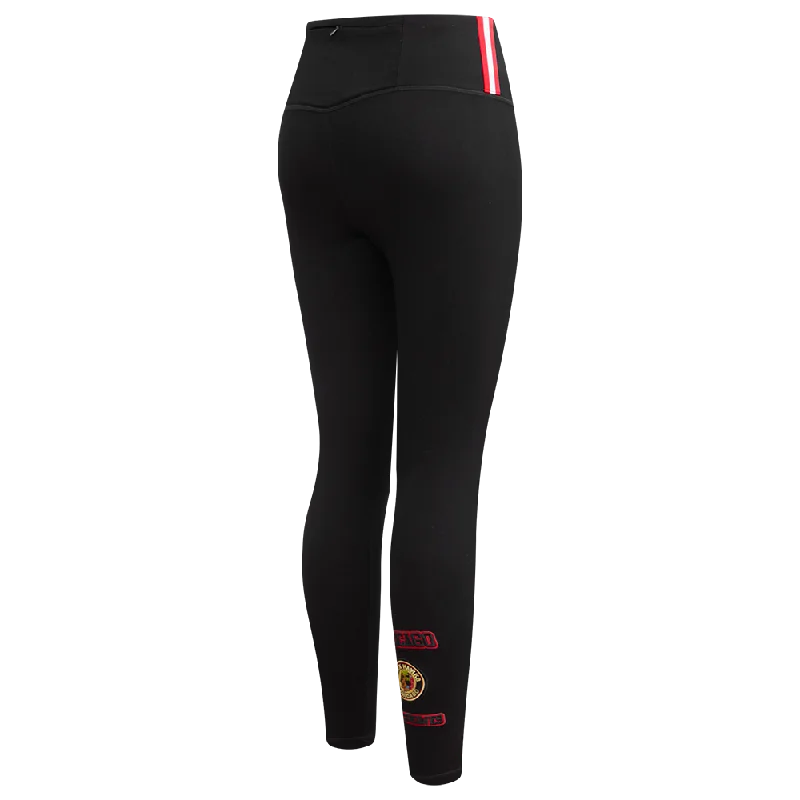 NHL CHICAGO BLACKHAWKS RETRO CLASSIC WOMEN'S JERSEY LEGGING (BLACK)