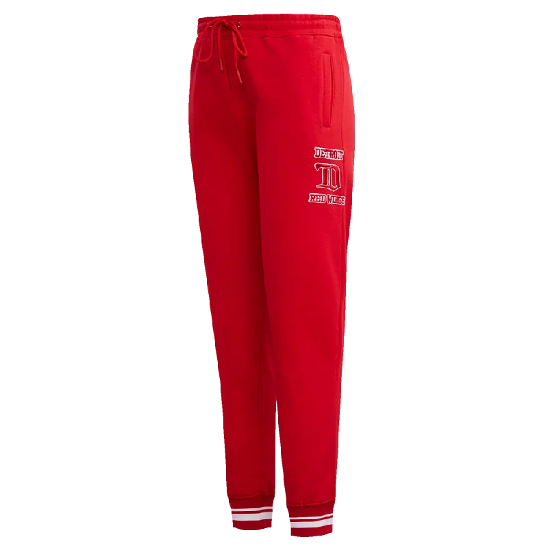 NHL DETROIT RED WINGS RETRO CLASSIC WOMEN'S RIB SWEATPANT (RED)