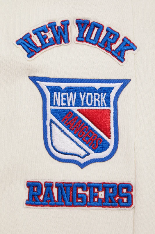 NHL NEW YORK RANGERS RETRO CLASSIC WOMEN'S RIB SWEATPANT (EGGSHELL/ROYAL BLUE)