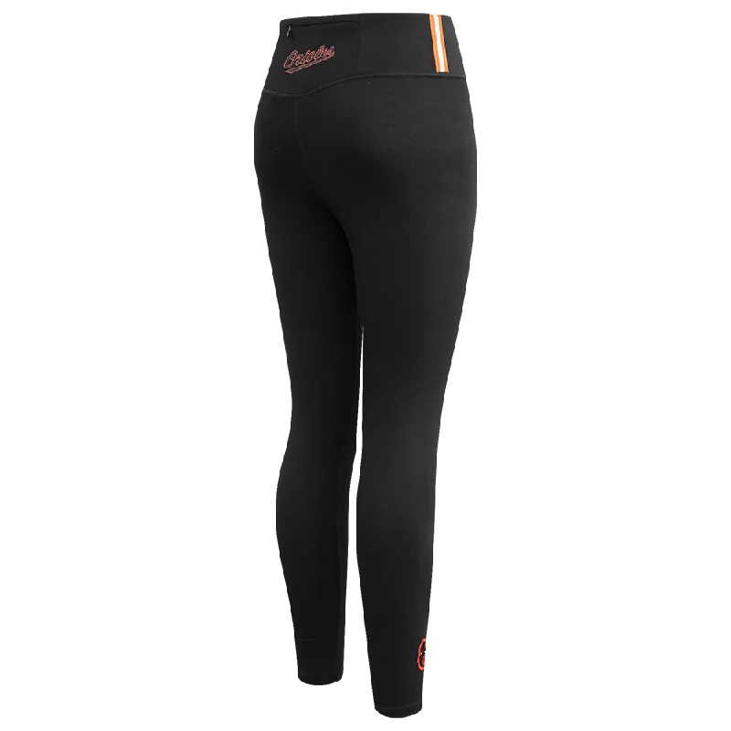 MLB BALTIMORE ORIOLES CLASSIC WOMEN'S JERSEY LEGGING (BLACK)