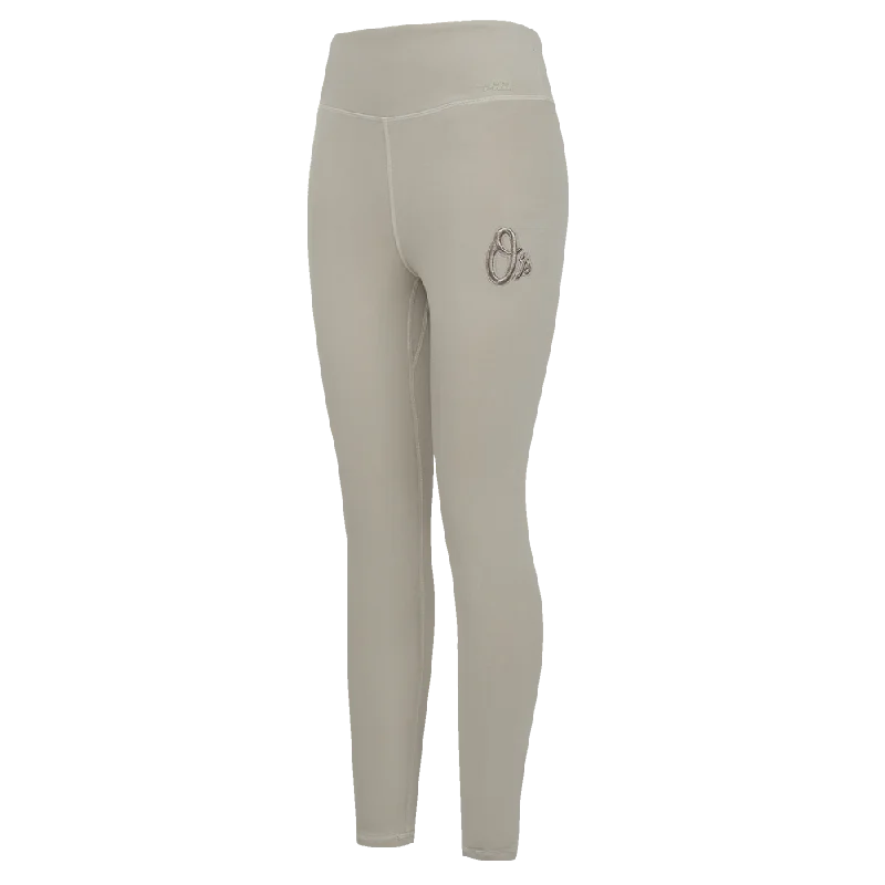 MLB BALTIMORE ORIOLES NEUTRAL WOMEN'S JERSEY LEGGING (TAUPE)