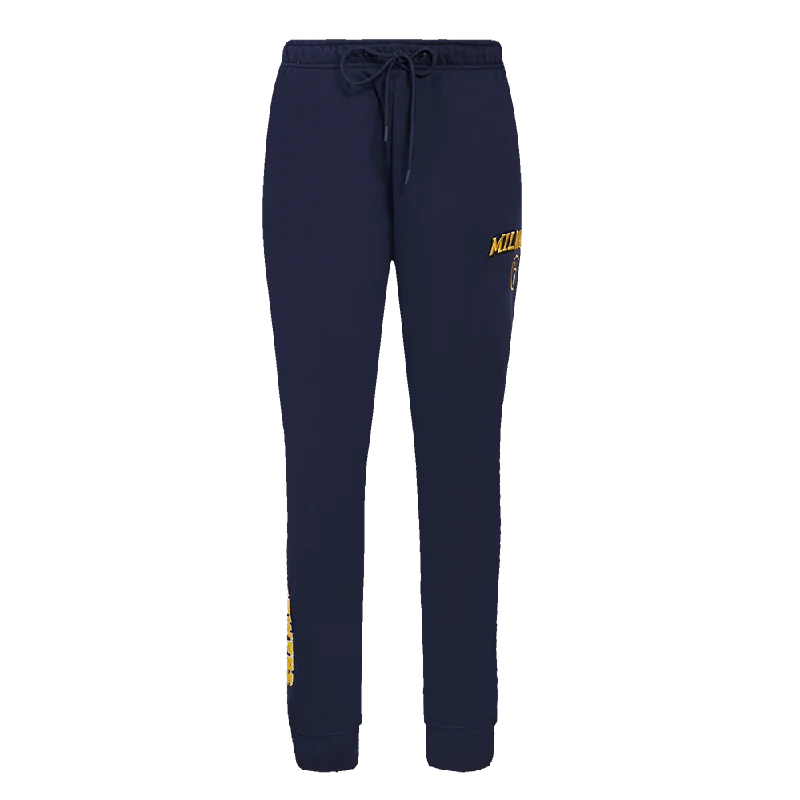 MLB MILWAUKEE BREWERS CLASSIC WOMEN'S FLC SWEATPANT (MIDNIGHT NAVY)