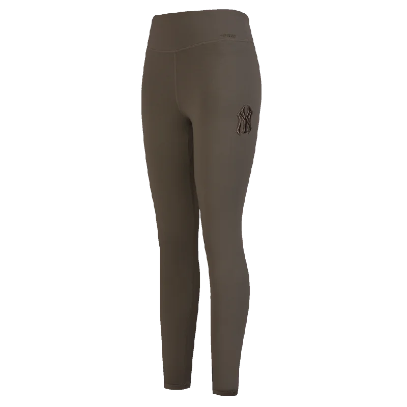 MLB NEW YORK YANKEES NEUTRAL WOMEN'S JERSEY LEGGING (DARK TAUPE)