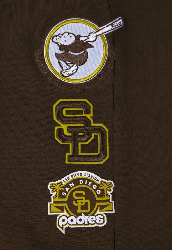 MLB SAN DIEGO PADRES RETRO CLASSIC WOMEN'S RIB SWEATPANT (BROWN)