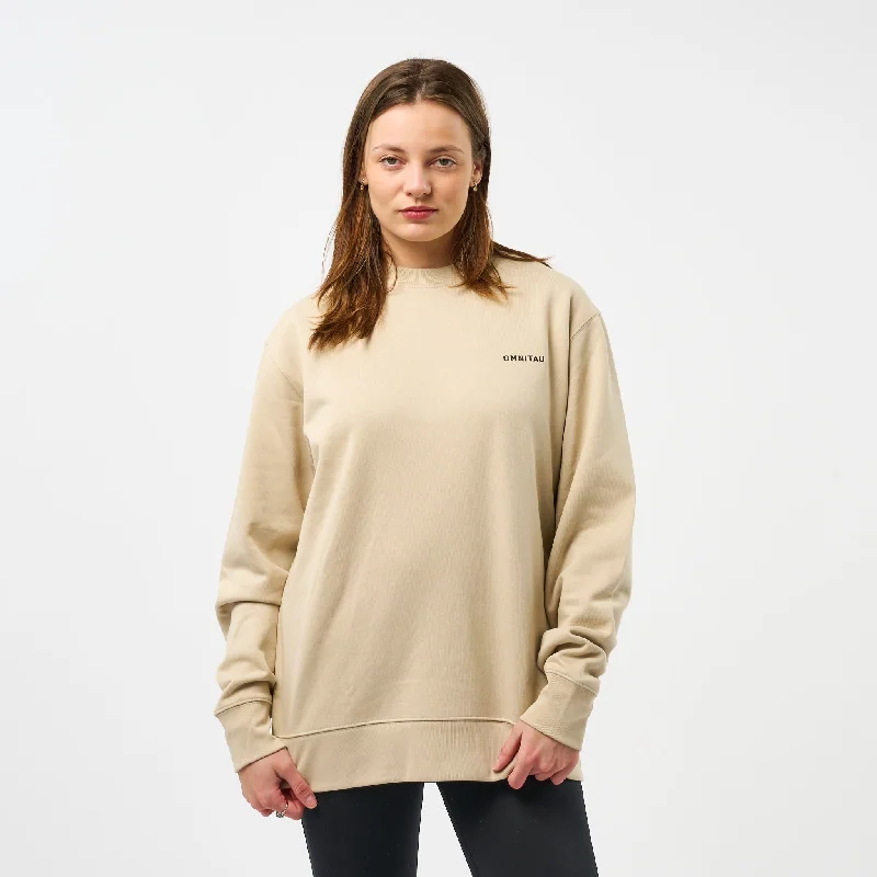 Omnitau Women's Muir Organic Cotton Medium Fit Sweatshirt - Dark Cream