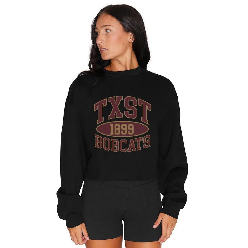 Texas State Black Crewneck