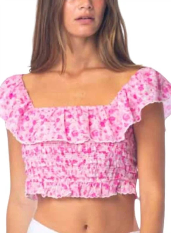 Aggie Top In Pink