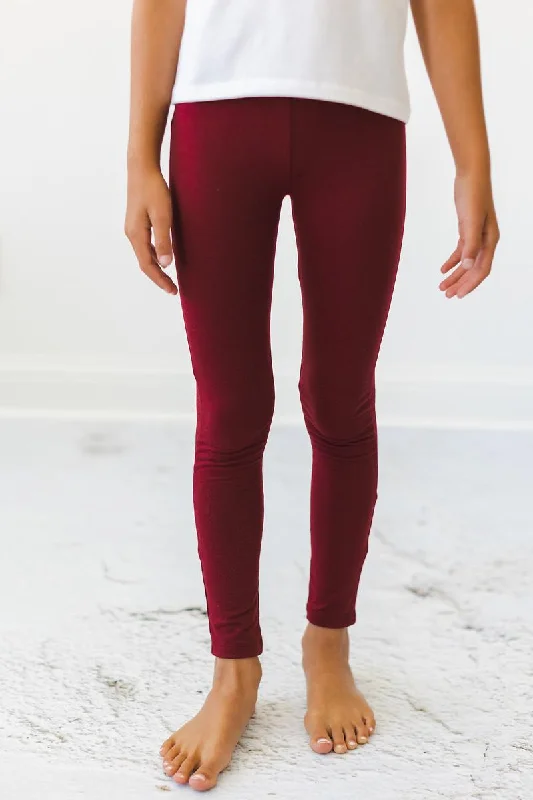 Burgundy Leggings