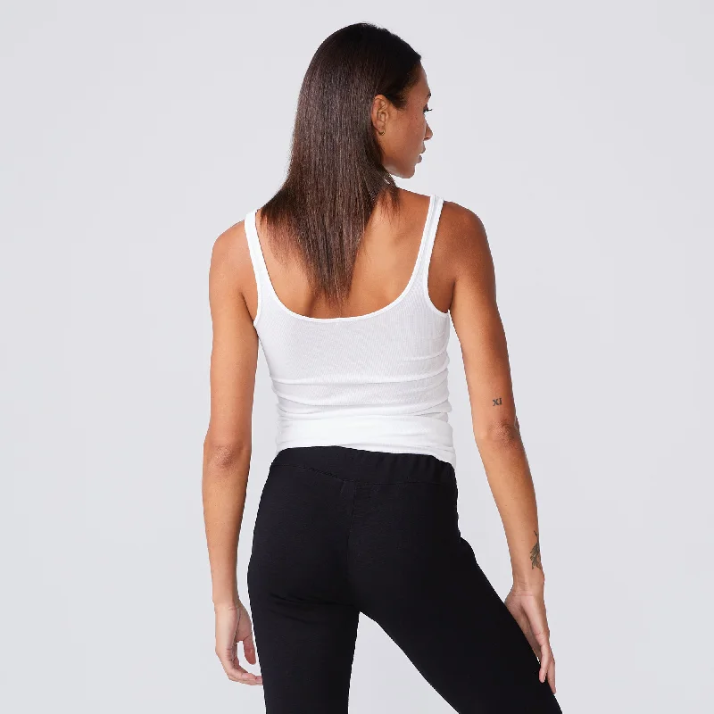 Supimafine Rib Scoop Neck Tank