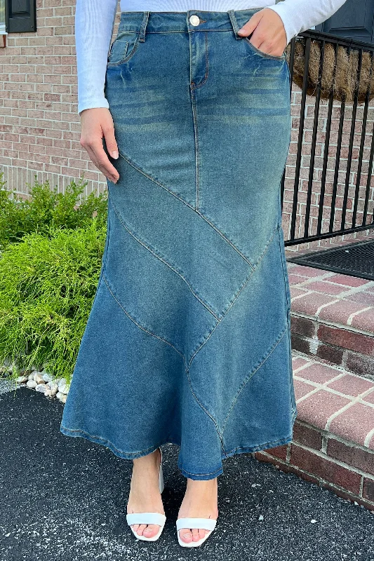 Athena Panel Mermaid Denim in Vintage (FINAL SALE)