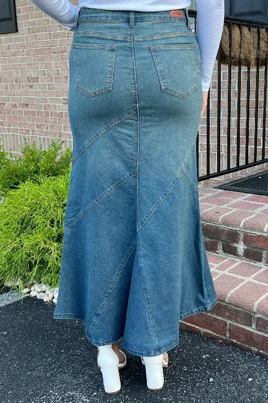 Athena Panel Mermaid Denim in Vintage (FINAL SALE)