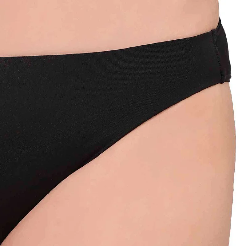 Basic Mold Low Waist Low Coverage Everyday Wear Bikini Panty - Black