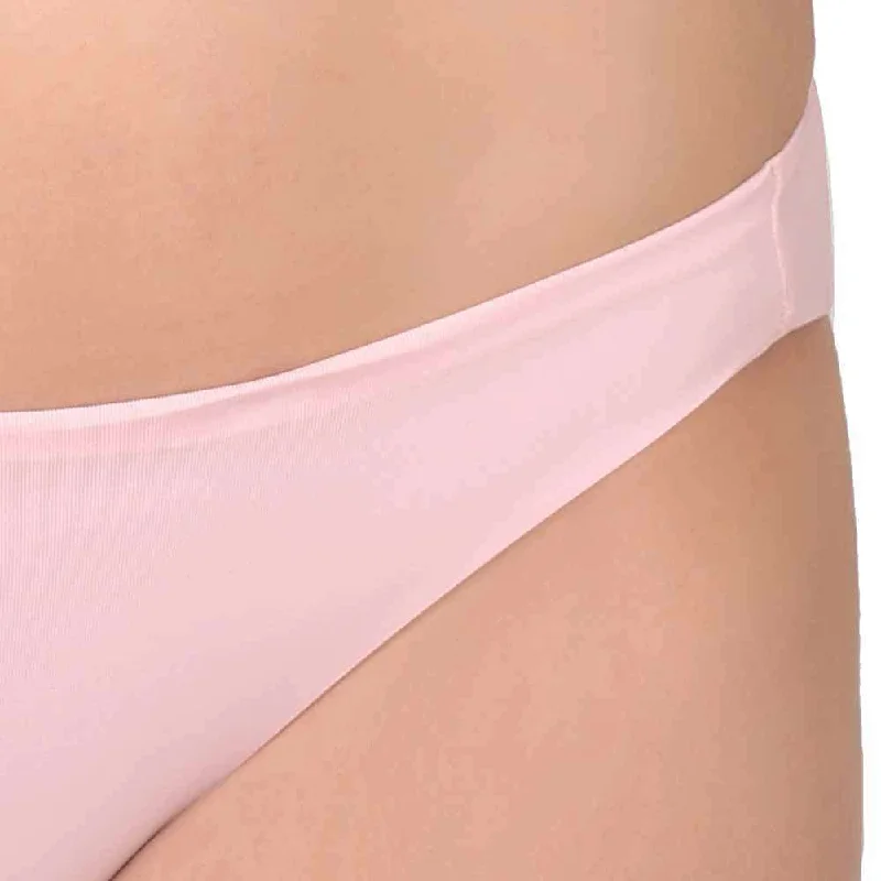 Basic Mold Low Waist Low Coverage Everyday Wear Bikini Panty - Pink