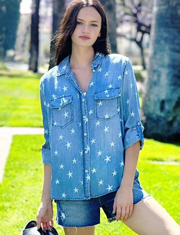 Blue White Stars Shirt